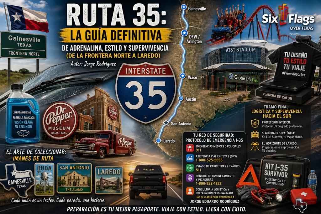 RUTA 35: LA GUÍA DEFINITIVA DE ADRENALINA, ESTILO Y SUPERVIVENCIA (DE LA FRONTERA NORTE A LAREDO)